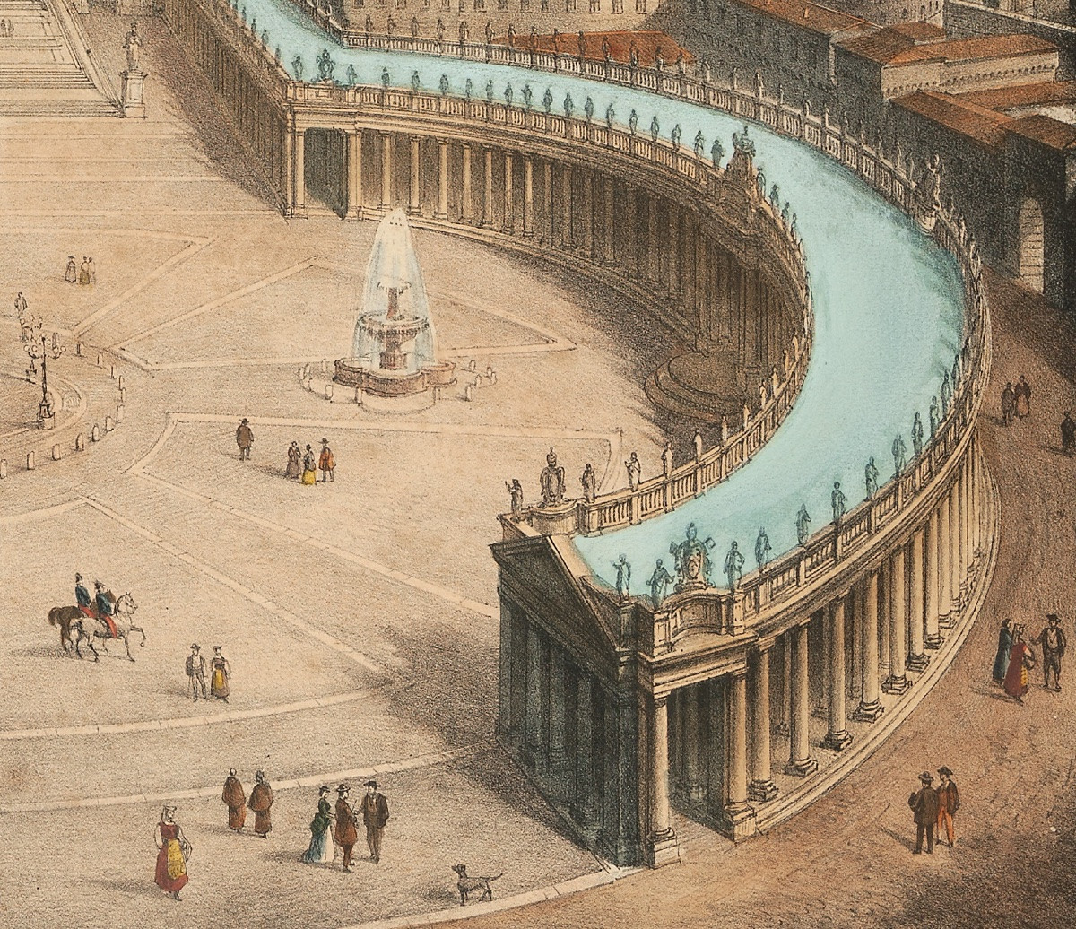 Rome - Enhanced Engraving - Piazza San Pietro, Rome-photo-3