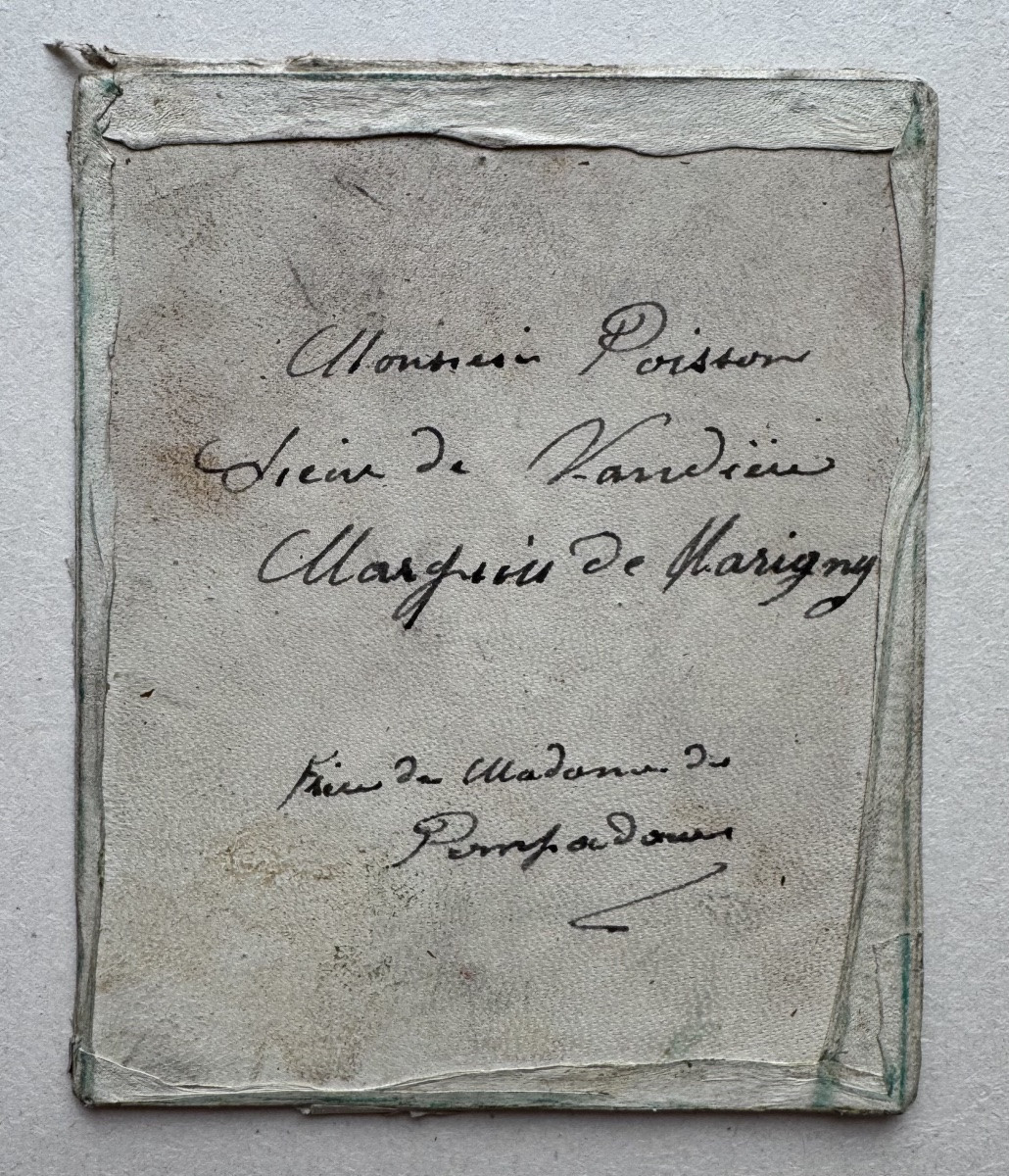 Miniature Portrait Of The Marquis De Marigny / Late 18th – Early 19th Century-photo-3