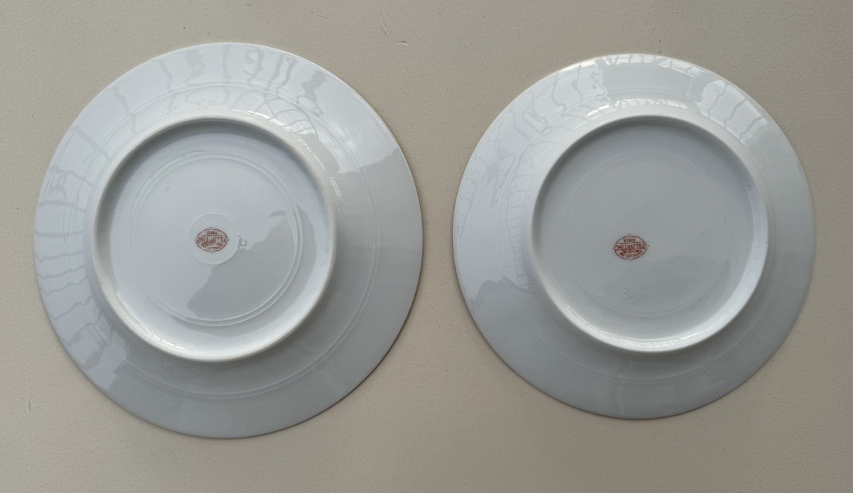 Set Of Ten Plates From The Porcelain Service Commissioned By Madame Sarah Bernhardt-photo-2