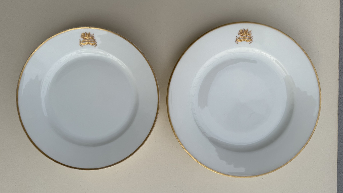 Set Of Ten Plates From The Porcelain Service Commissioned By Madame Sarah Bernhardt