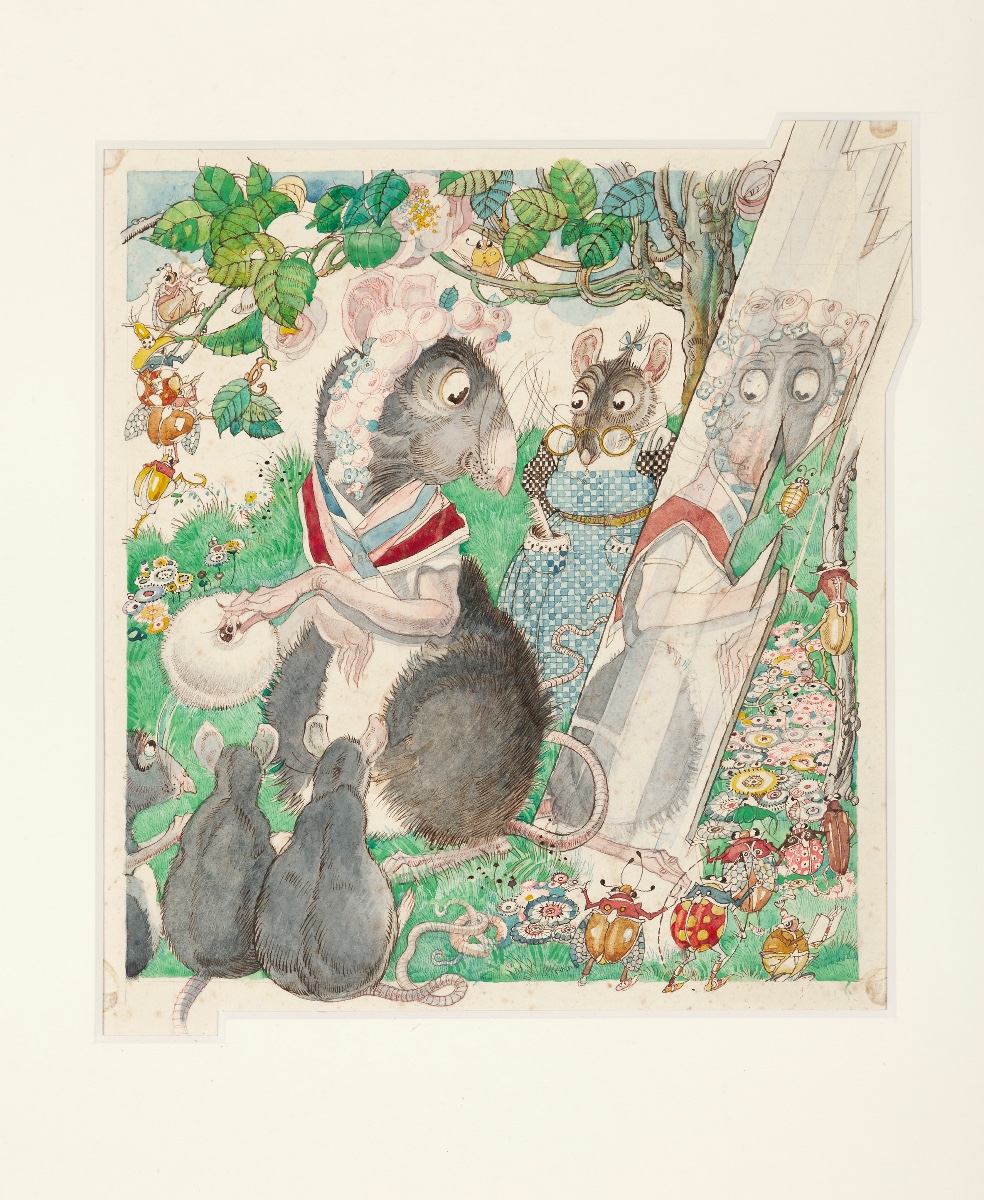 Félix Lorioux - The Mother Mouse, Circa 1920