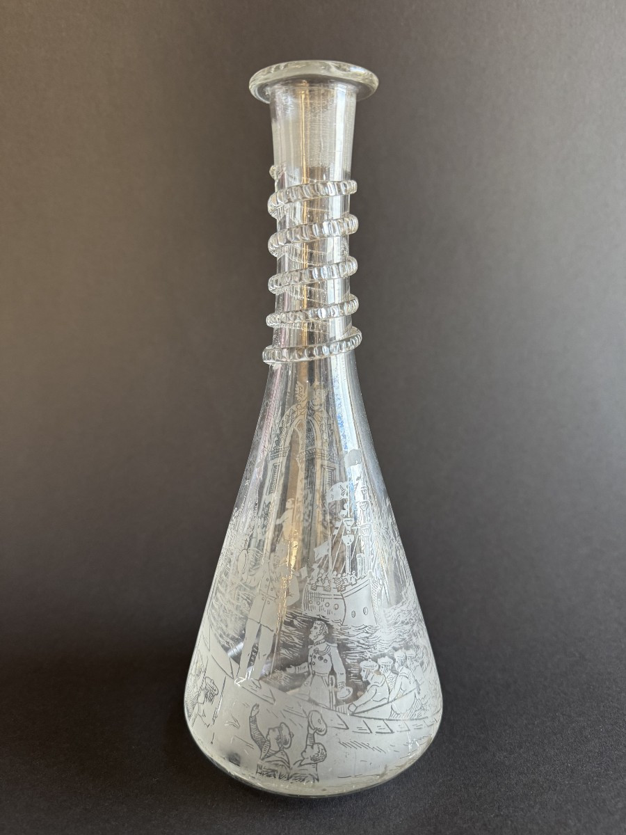 Carafe commémorative alliance franco-russe – Visite du tsar Nicolas II à Paris, 1896