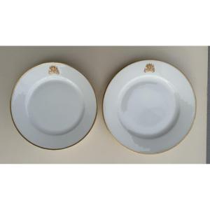 Set Of Ten Plates From The Porcelain Service Commissioned By Madame Sarah Bernhardt