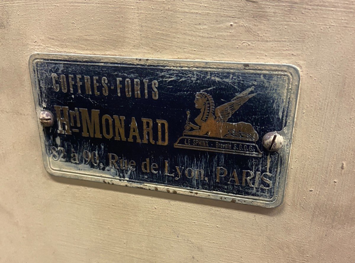 Large Henri Monard Safe Early 20th Century-photo-6