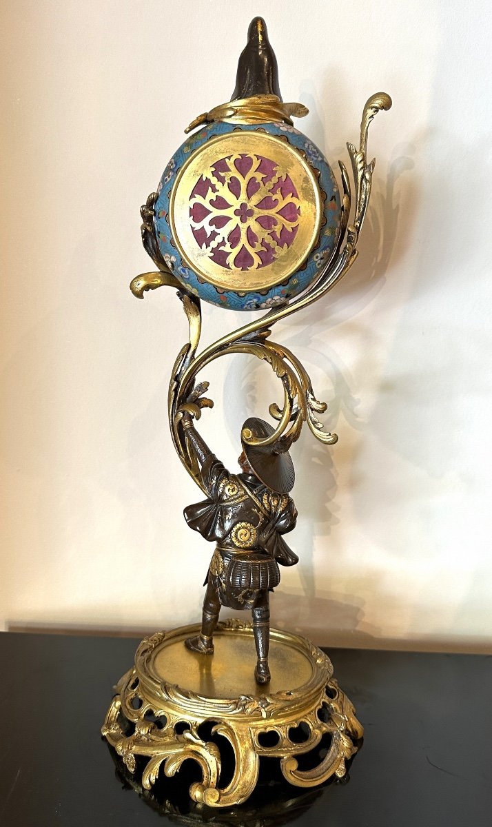 Japanese Clock Late 19th Century-photo-2