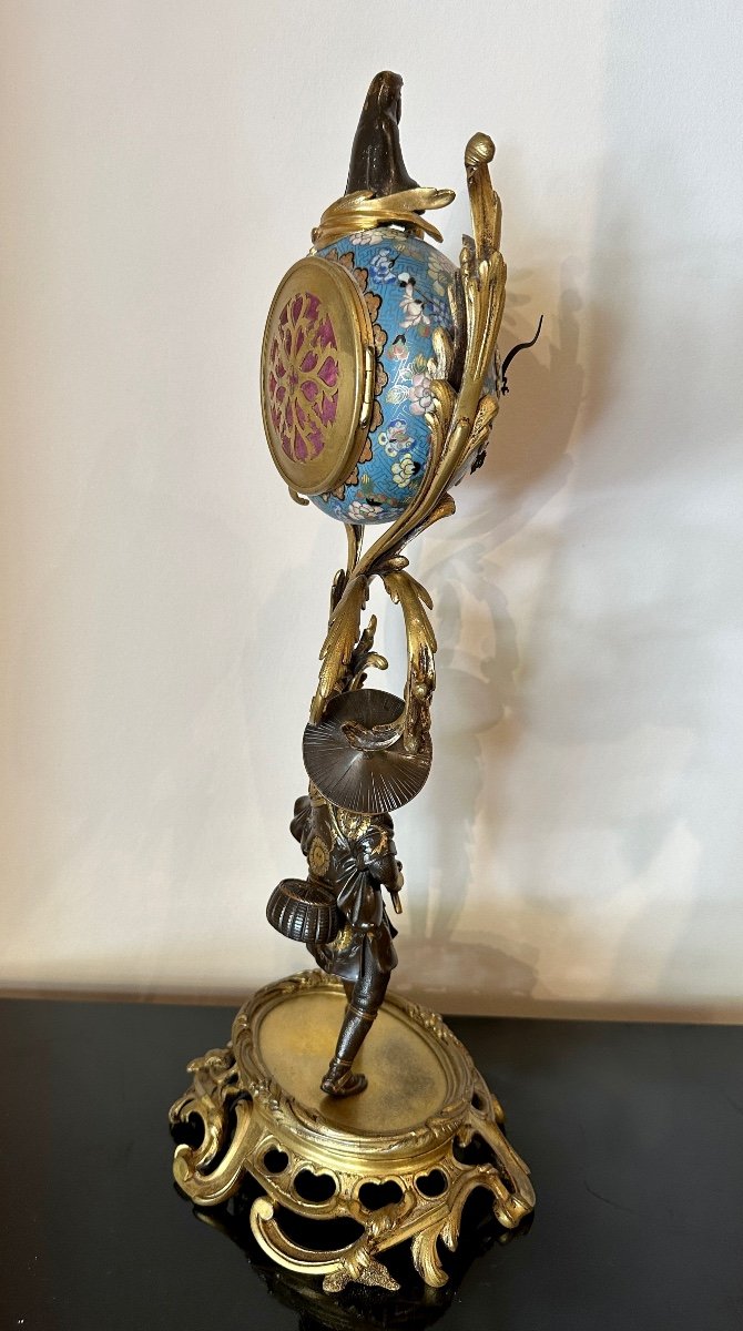 Japanese Clock Late 19th Century-photo-2