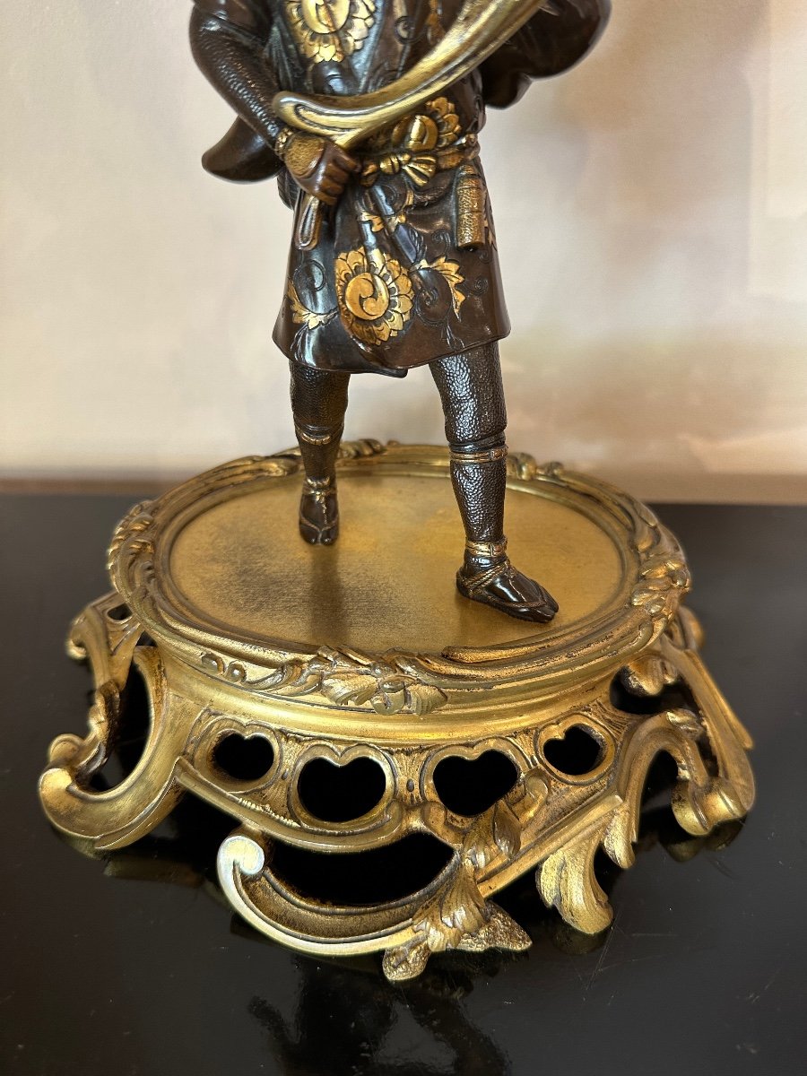 Japanese Clock Late 19th Century-photo-3