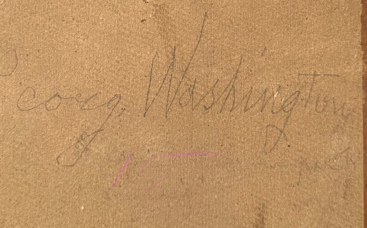 Portrait De George Washington, Pastel, XVIIIème Siècle -photo-7
