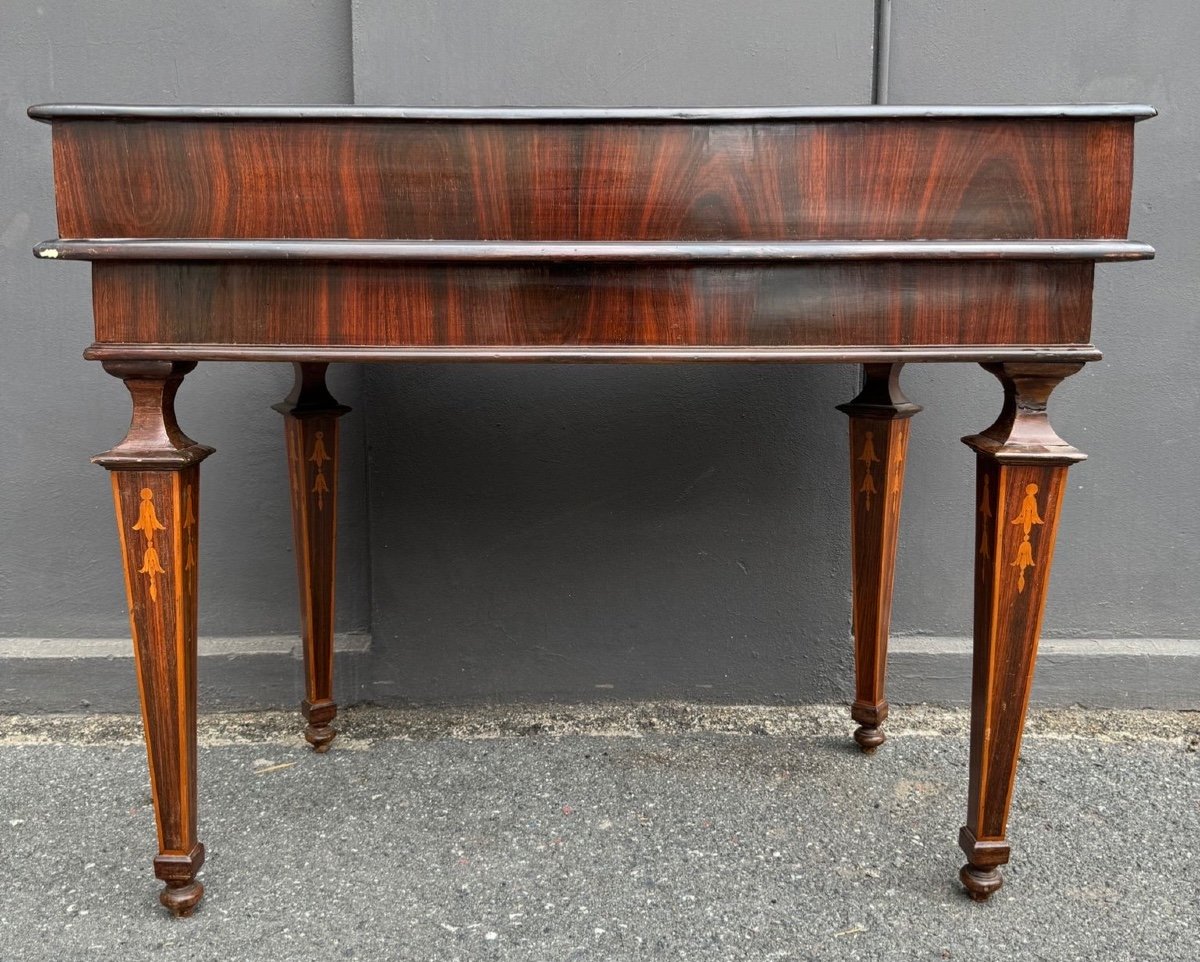 Marquetry Stepped Desk, Rome, 18th Century -photo-4