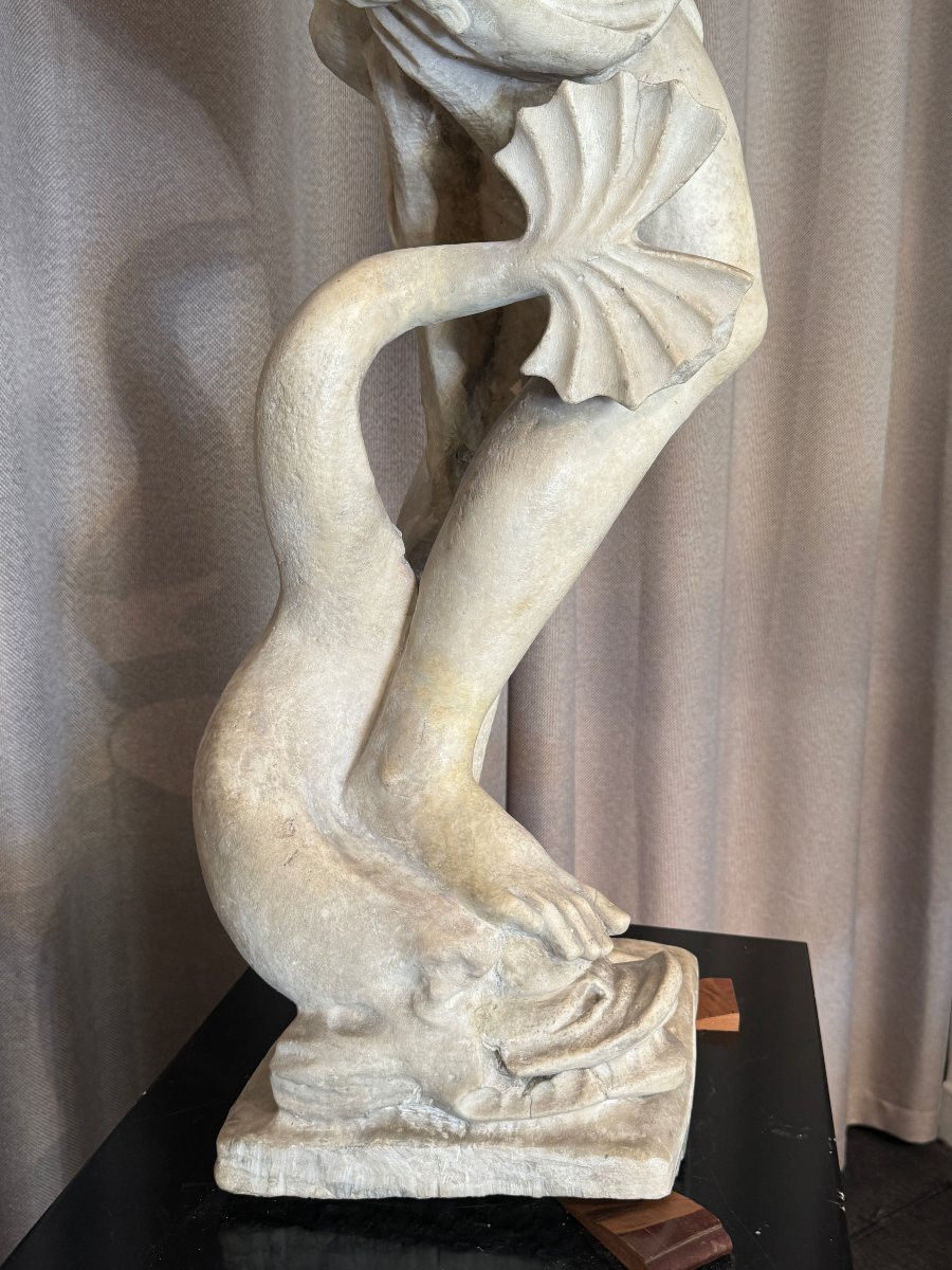 Large Venus In Carrara Marble, Italy, 18th Century-photo-4