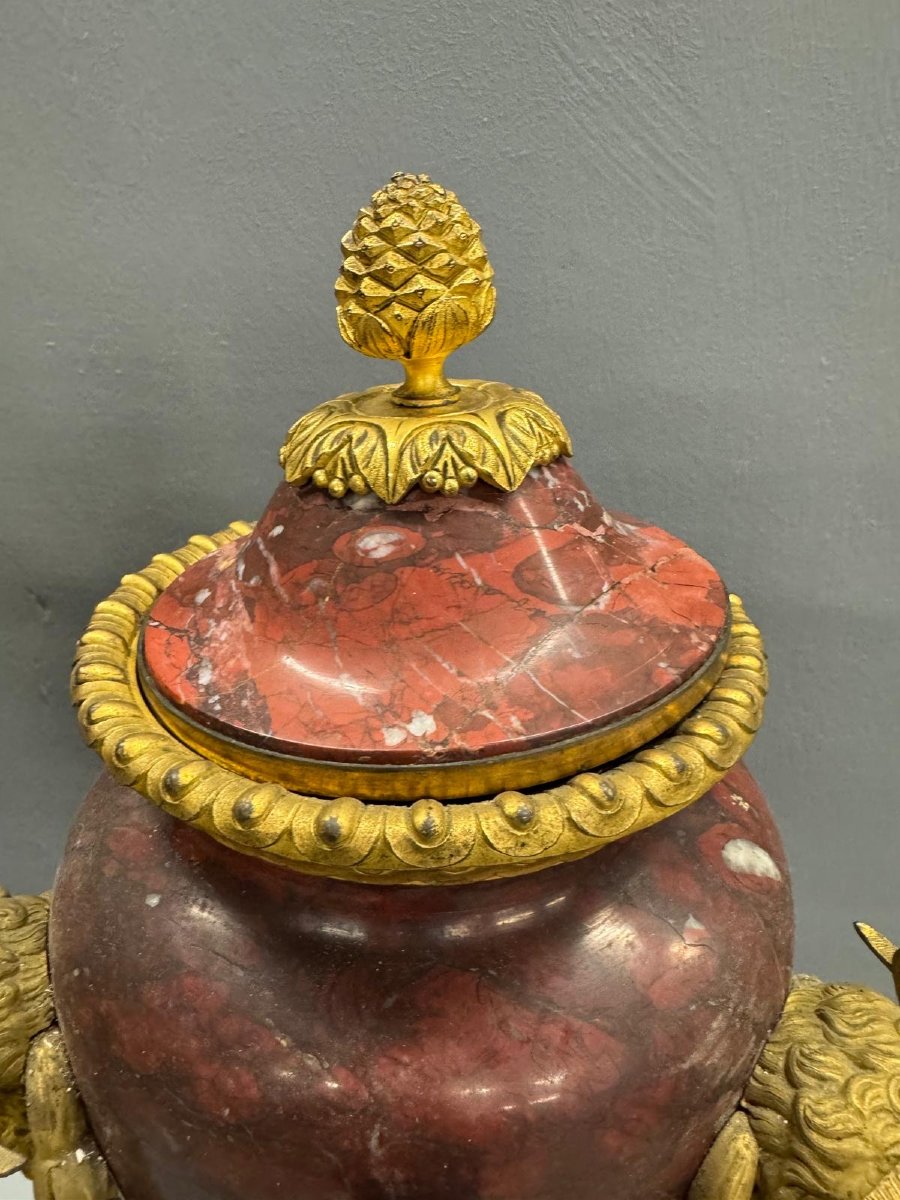 Paire de cassolettes estampillées "A. GIROUX PARIS", XIX° siècle-photo-1