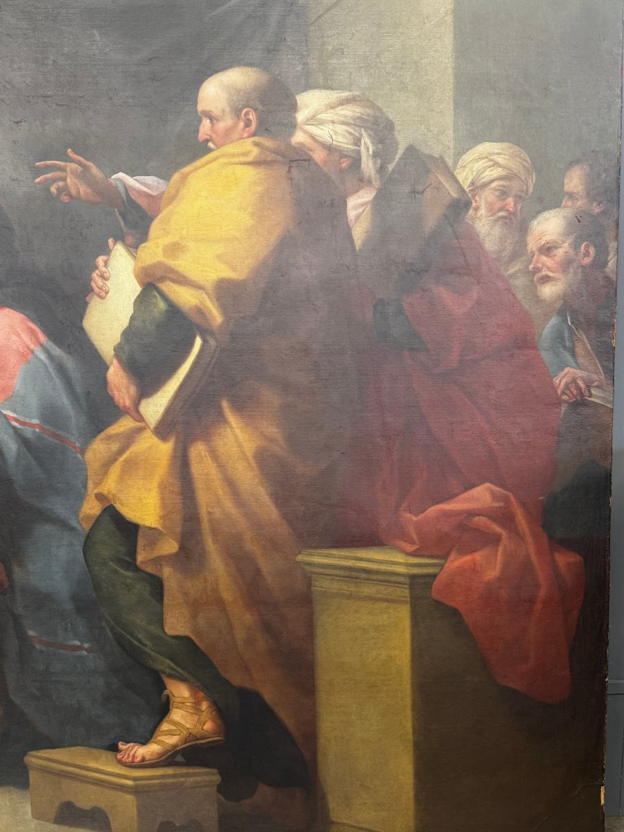 Saint Augustin combattant l'hérésie, école française de la seconde moitié du XVIIIe siècle-photo-6