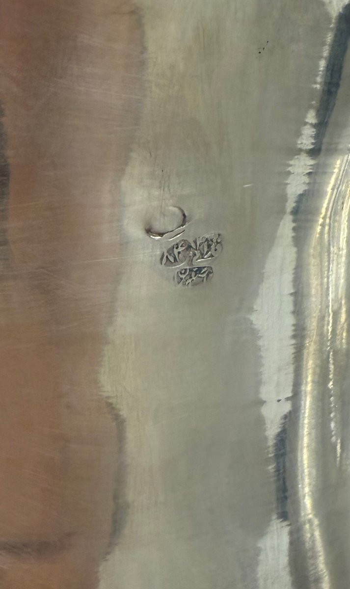 Large Pair Of Chased Silver Vases, Iran, Early 20th Century-photo-4