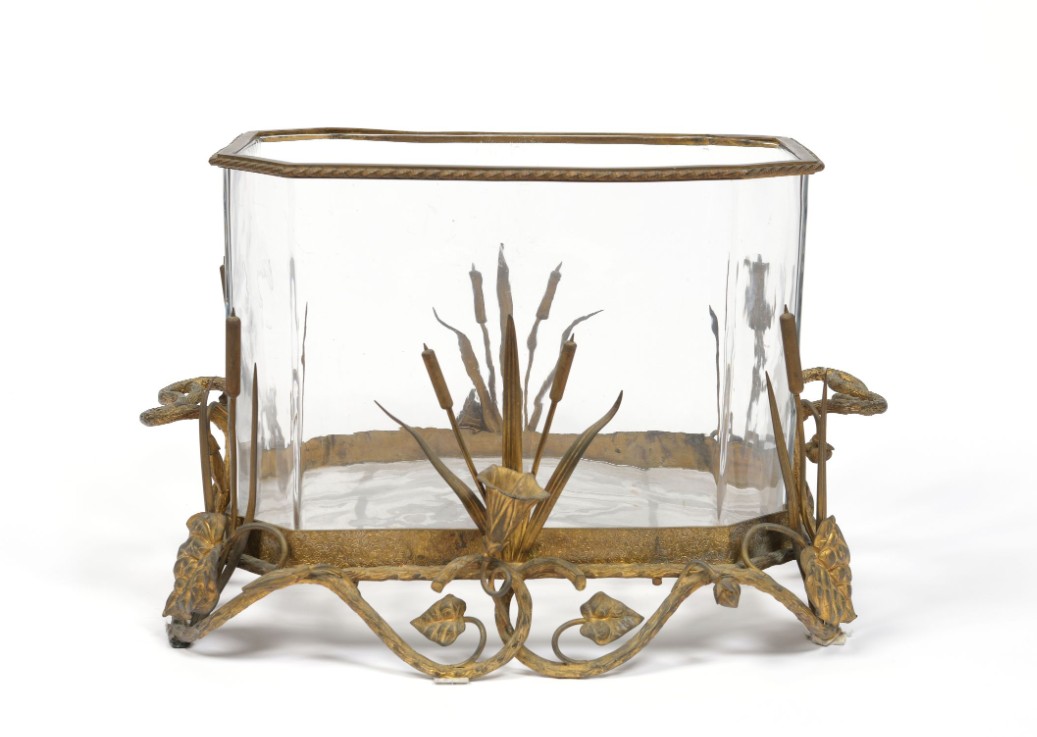Aquarium en cristal et bronze doré, époque Napoléon III, fin XIX° siècle
