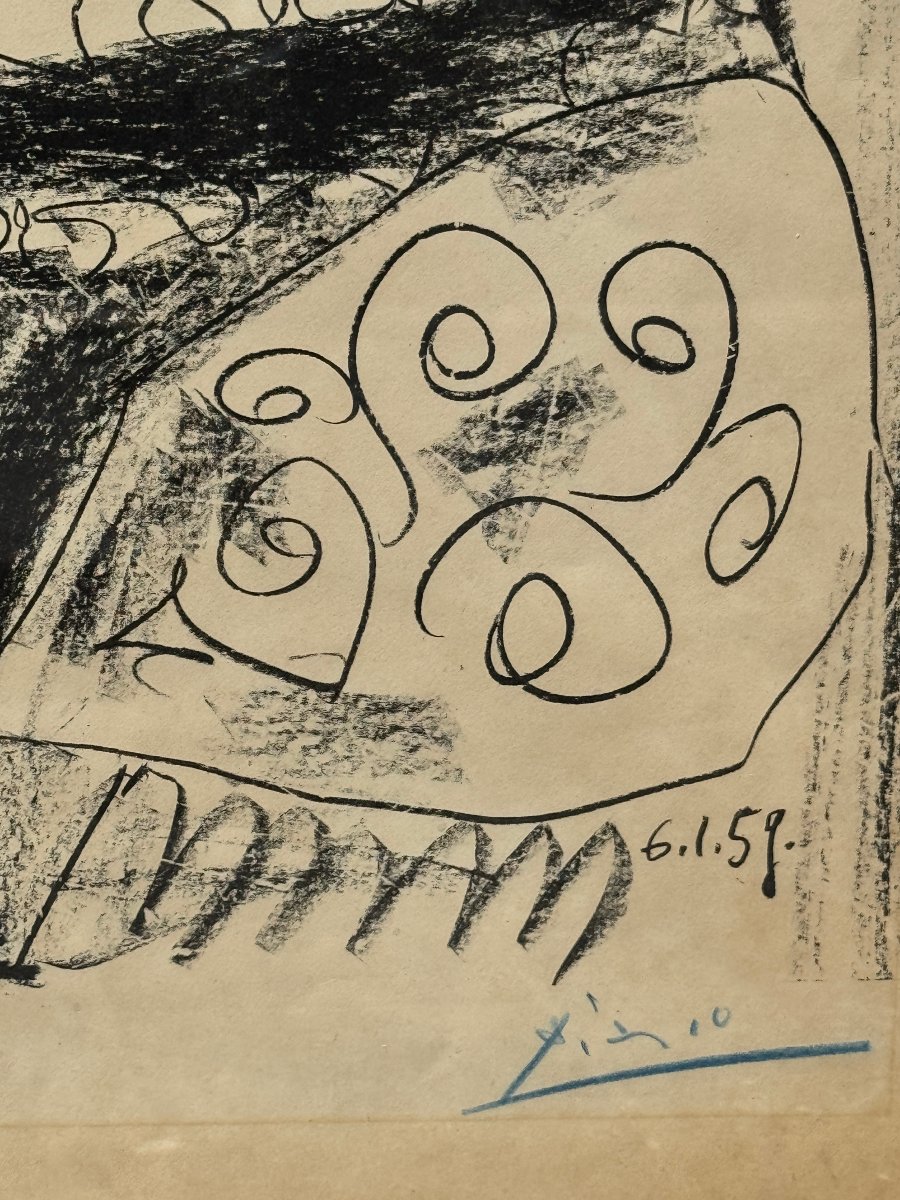 Pablo Picasso (1881–1973) -  "the Old King," Lithograph, 1959-photo-2