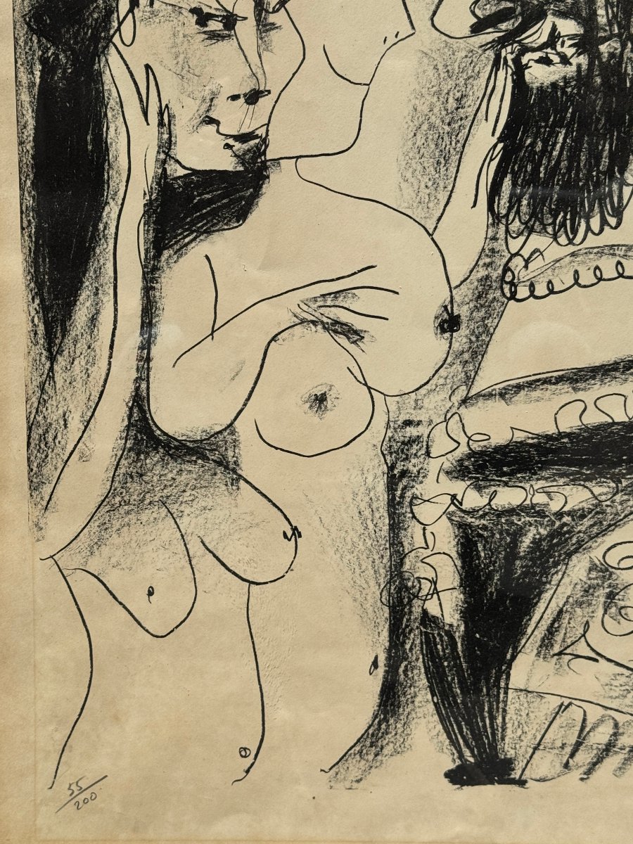 Pablo Picasso (1881–1973) -  "the Old King," Lithograph, 1959-photo-2