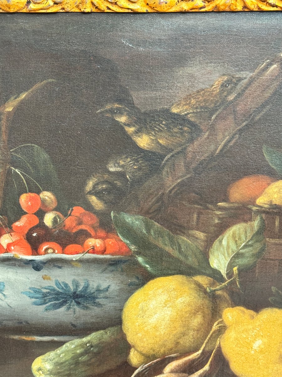 Tommaso Realfonso Masillo (Napoli, 1677-1743) - Paire de natures mortes,Italie, début XVIII°-photo-2