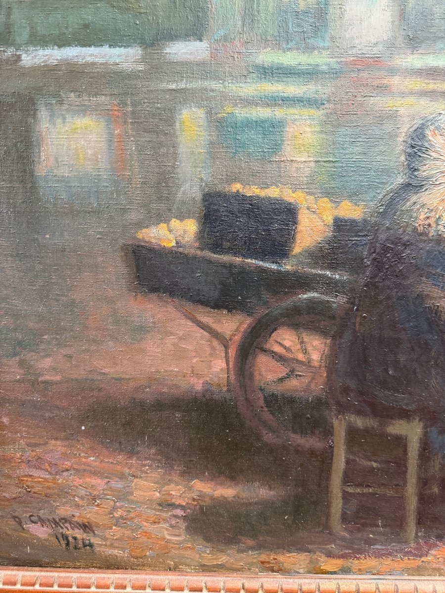 Pierre Campain (1893–1967) — Oil On Canvas, “while We Were Playing ‘werther,’” 1924-photo-5