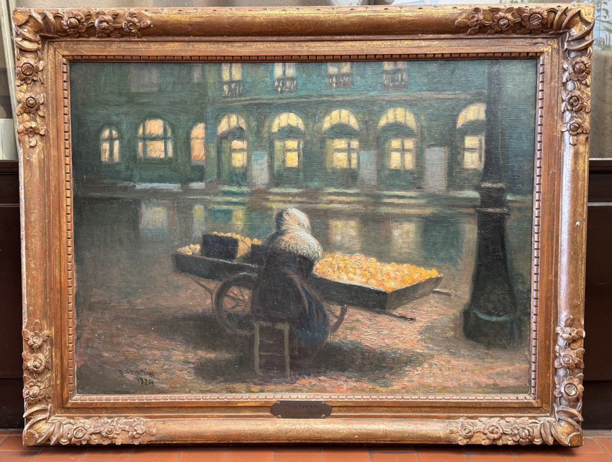Pierre Campain (1893–1967) — Oil On Canvas, “while We Were Playing ‘werther,’” 1924