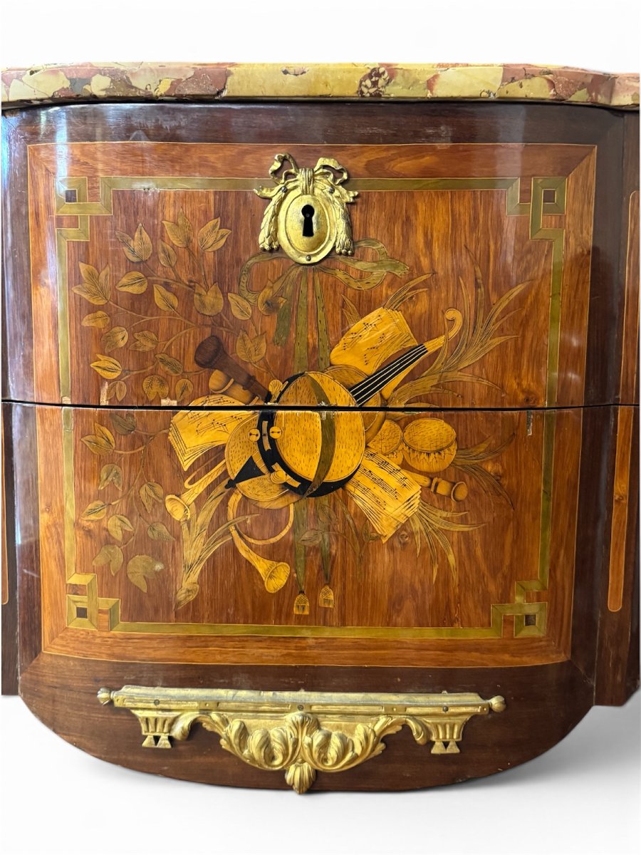 Commode d'époque Transition estampillée FROMAGEAU - époque XVIII° siècle-photo-8