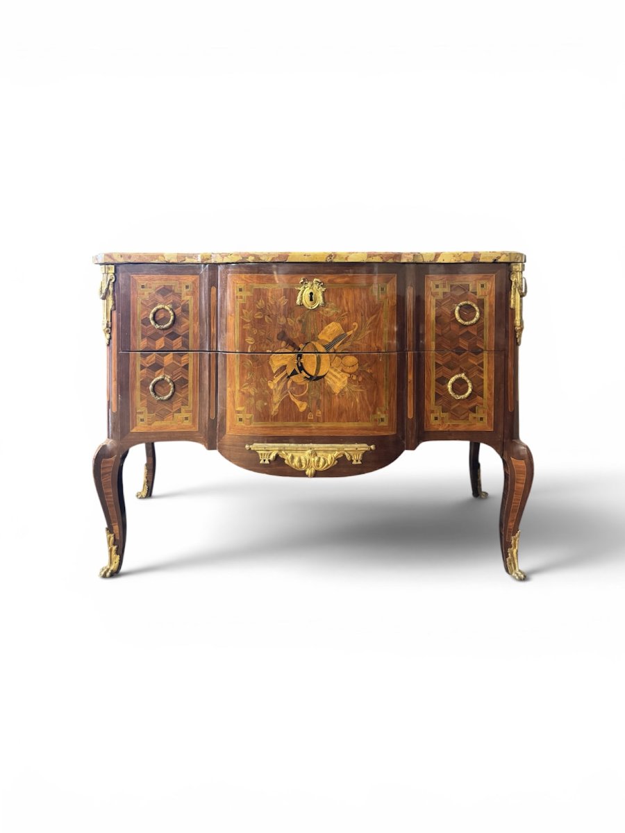 Commode d'époque Transition estampillée FROMAGEAU - époque XVIII° siècle