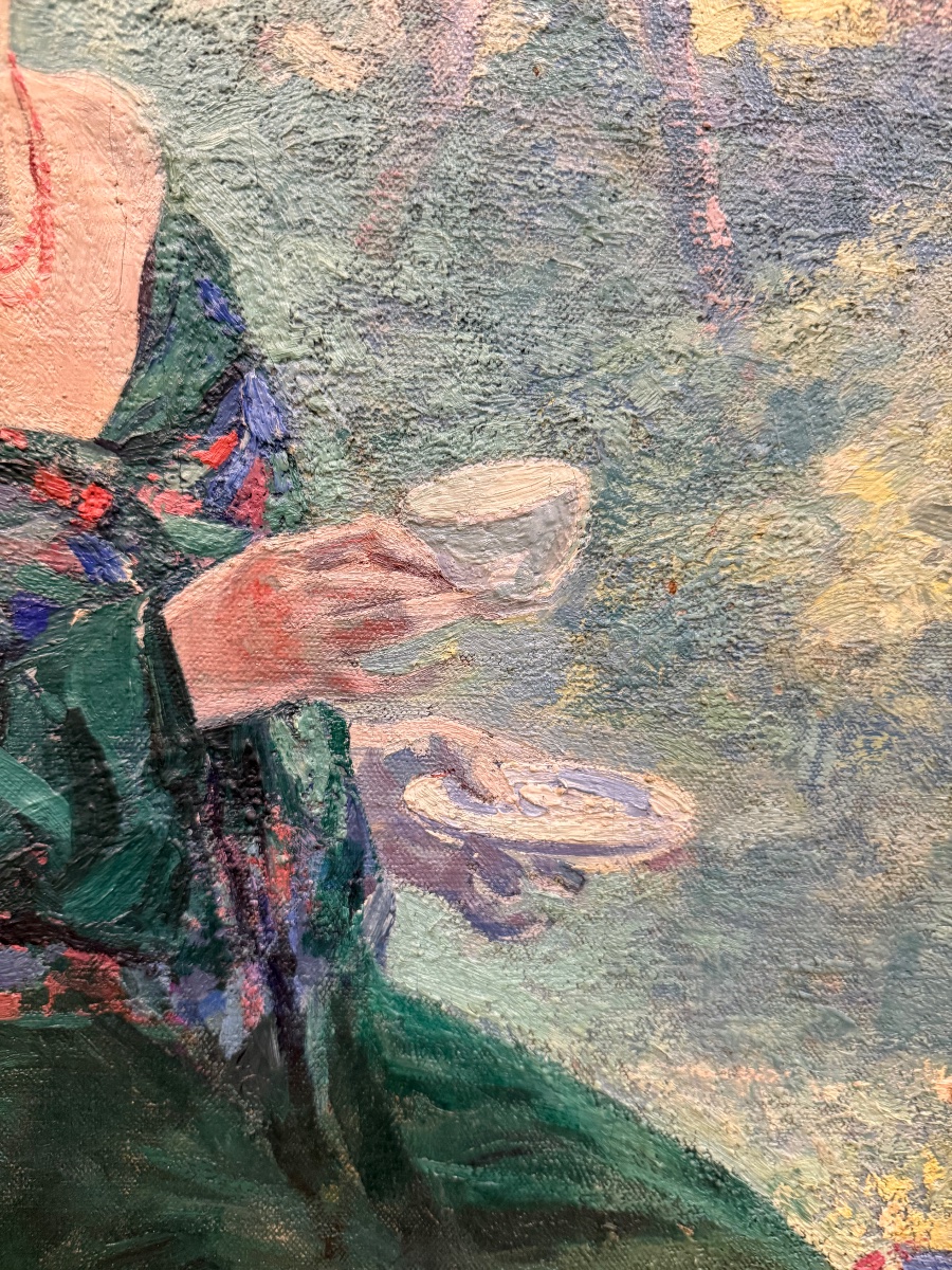 Ulisse CAPUTO (1872-1948) “L’heure du thé ” -photo-4