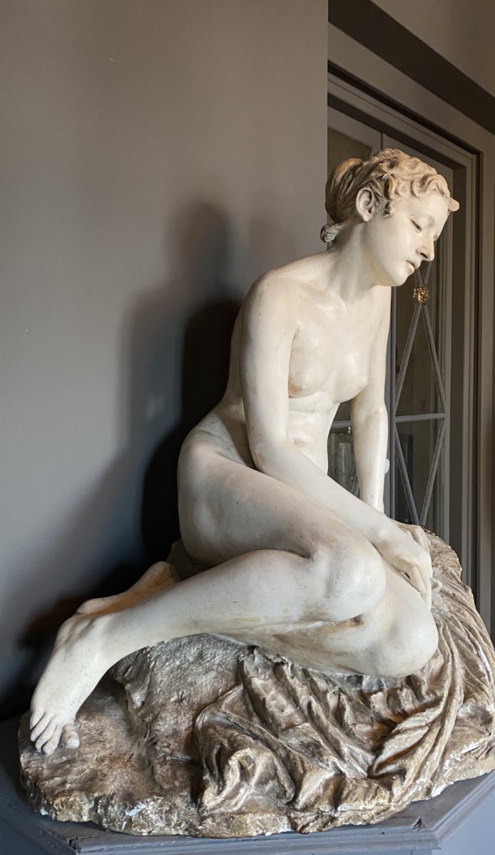 Grande Sculpture Néoclassique , Circa 1820-photo-3