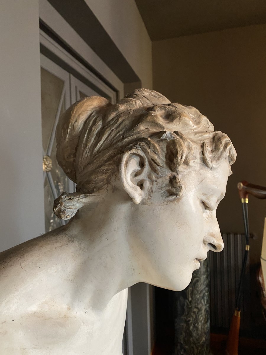 Grande Sculpture Néoclassique , Circa 1820-photo-1