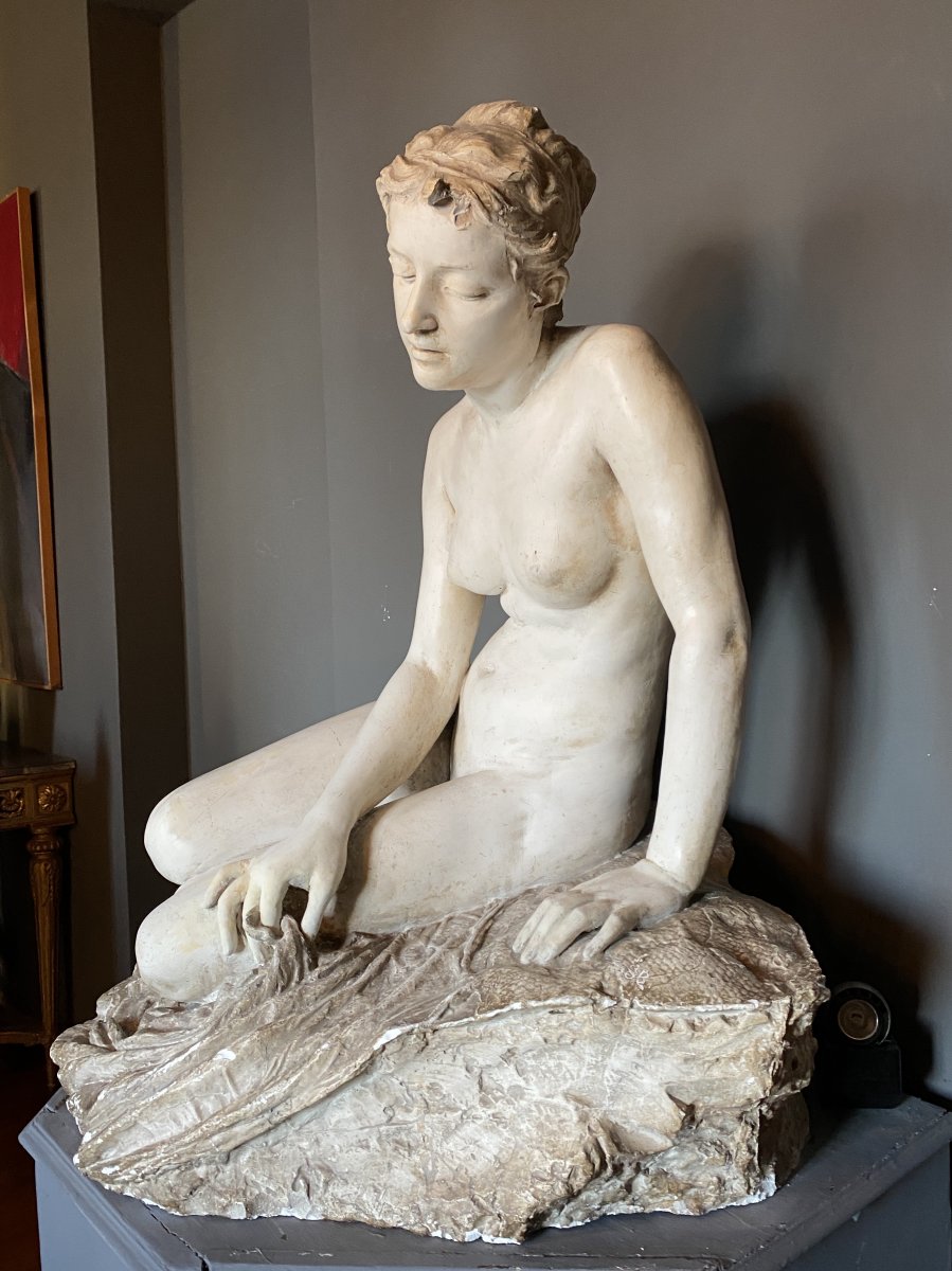 Grande Sculpture Néoclassique , Circa 1820-photo-4