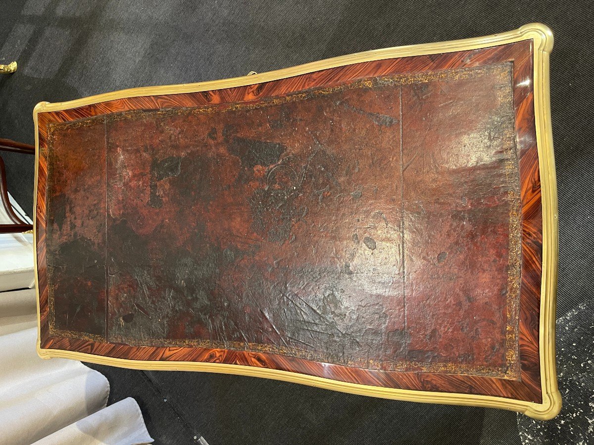 Bureau Plat De Milieu, époque Louis XV, XVIII° Siècle-photo-1