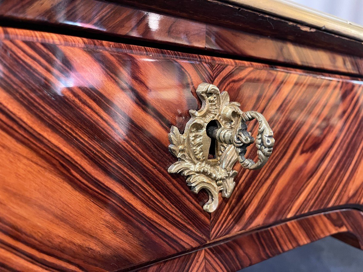 Bureau Plat De Milieu, époque Louis XV, XVIII° Siècle-photo-8