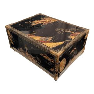 Coffret écritoire de voyage en laque incrustation nacre - Japon XVIII° - Art Namban