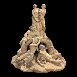 Large Terracotta Fountain Project - Late 18th-early 19th Century