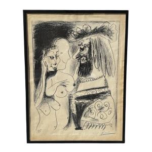 Pablo Picasso (1881–1973) - "the Old King," Lithograph, 1959