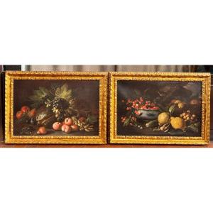 Tommaso Realfonso Masillo (naples, 1677–1743) — Pair Of Still Lifes, Italy, Early 18th Century