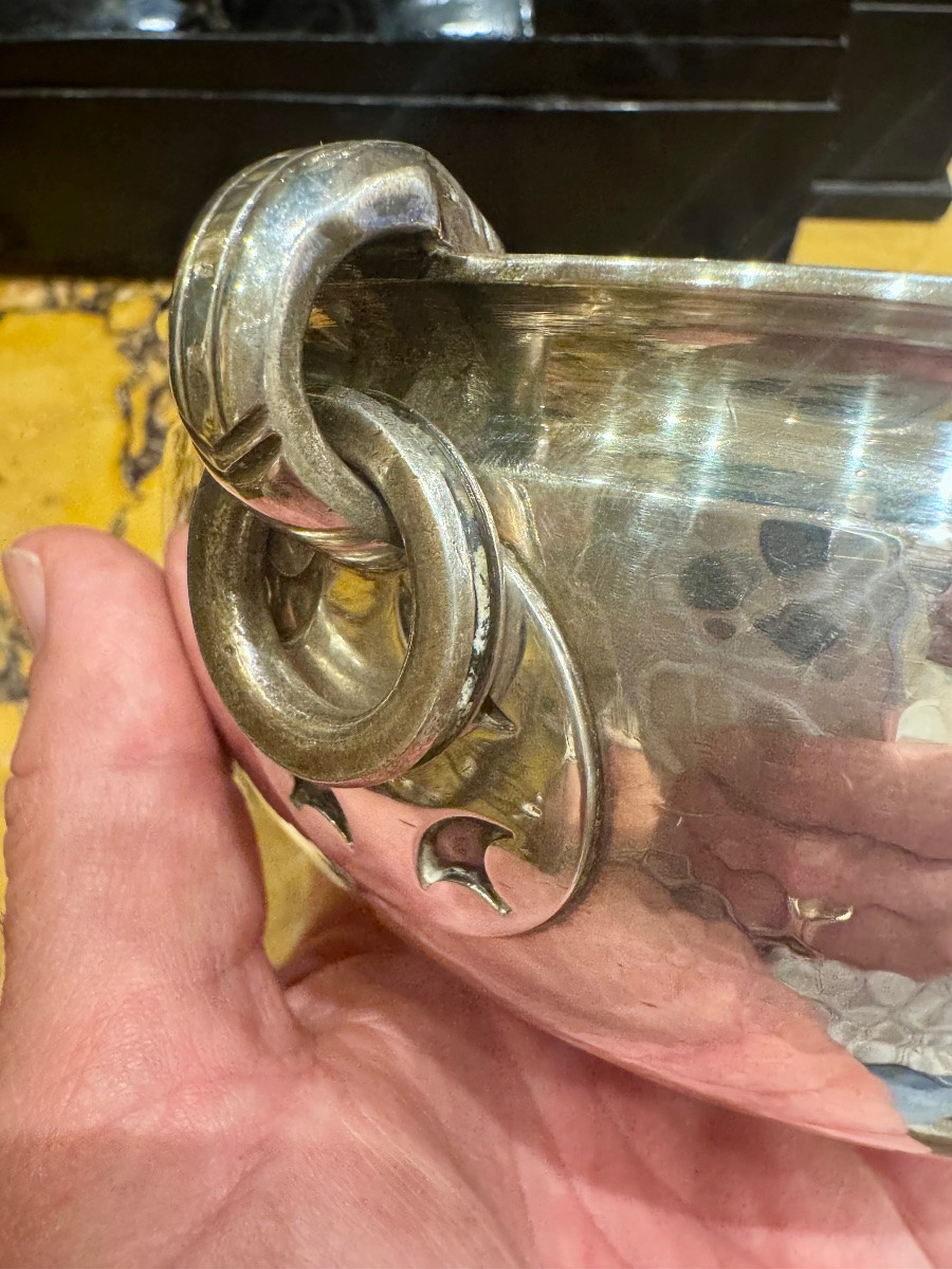 A Beautiful, Rare, And Significant Silver Bowl, Finely Hand-hammered,  Titol-photo-6