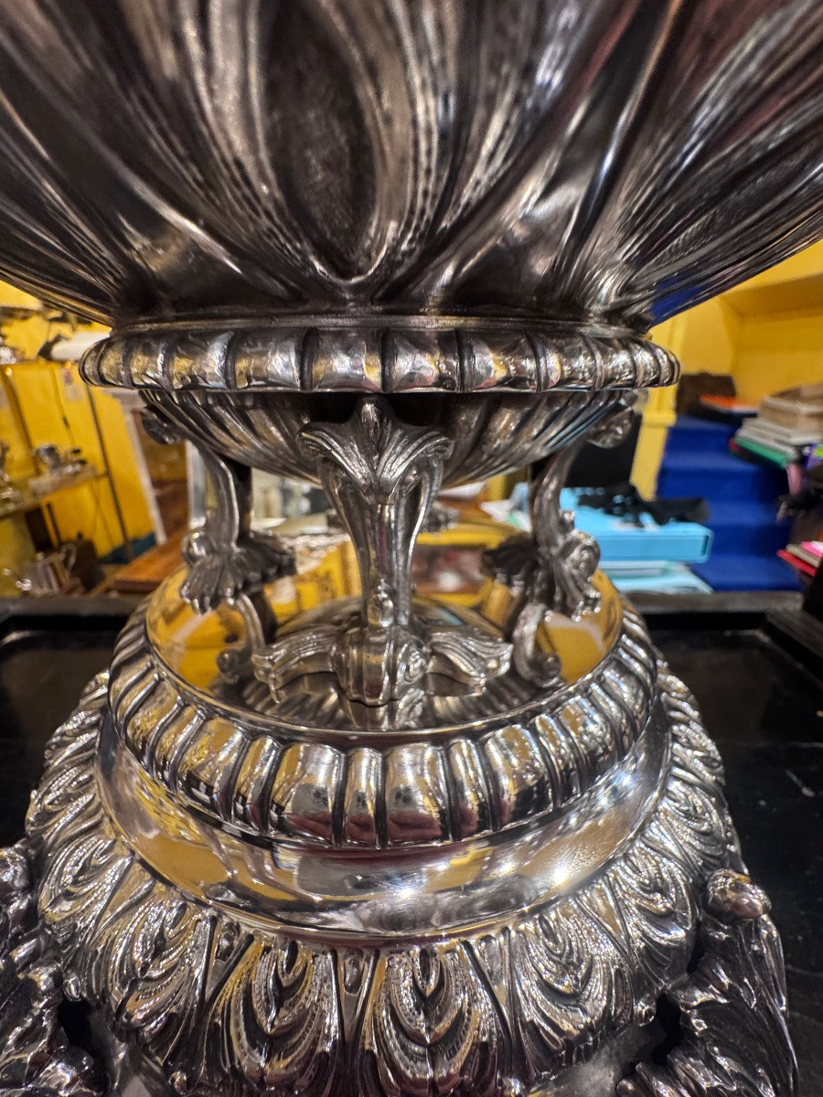 A Stunning Large Carafe Made Of Solid Silver, 800/000 Fineness, Completely And Exquisitely-photo-8
