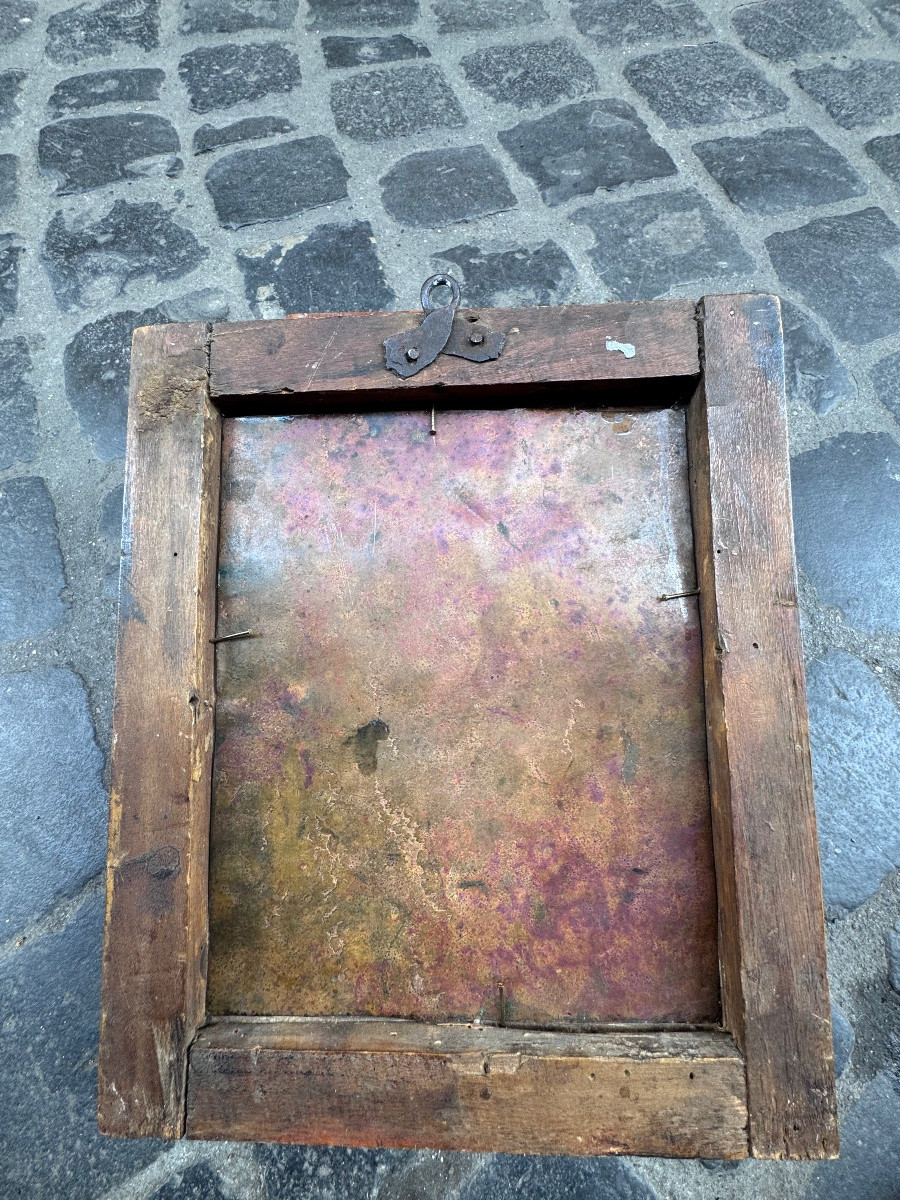 Tableau ancien de grande qualité, datant du XVIIe siècle et attribué au grand maître Francesco -photo-8