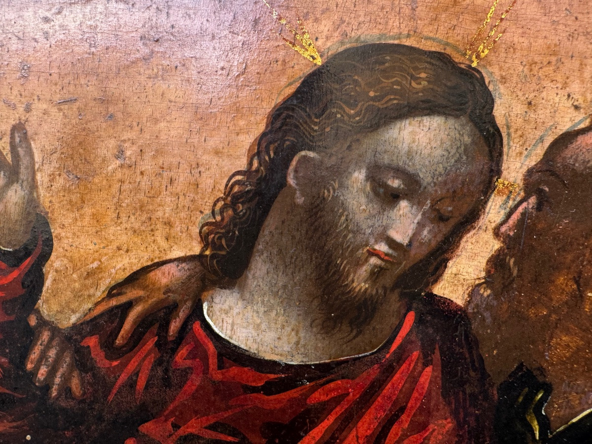 An Early 16th-century Venetian-cretan Panel Painting Depicting The Capture Of -photo-4