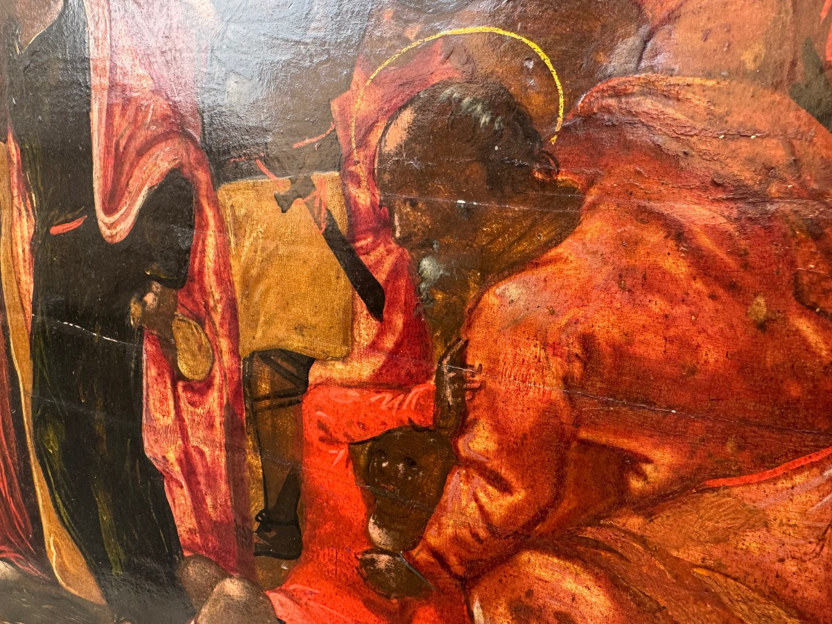 An Early 16th-century Venetian-cretan Panel Painting Depicting The Capture Of -photo-6