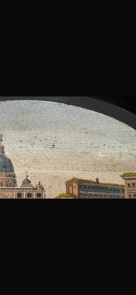 A Very Delicate Ancient Roman Micromosaic, Featuring Pastel Colors Typical Of Maestro Biagio Barzott-photo-2