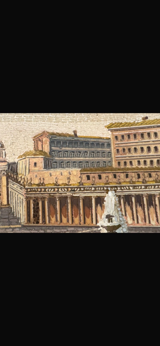 A Very Delicate Ancient Roman Micromosaic, Featuring Pastel Colors Typical Of Maestro Biagio Barzott-photo-5