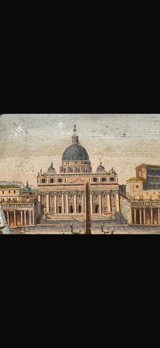 A Very Delicate Ancient Roman Micromosaic, Featuring Pastel Colors Typical Of Maestro Biagio Barzott-photo-8