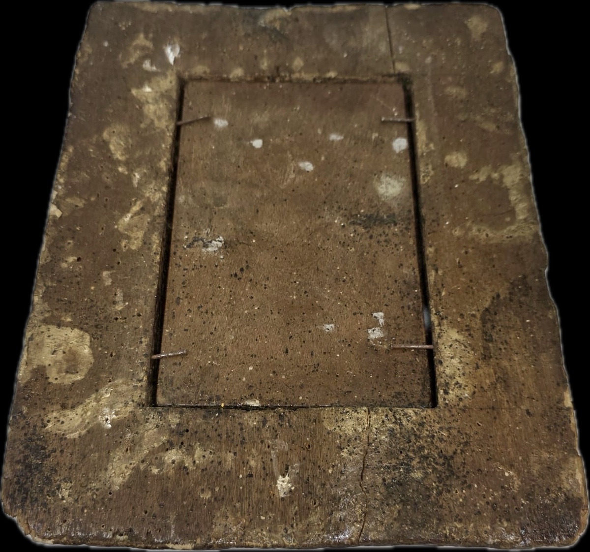 Petit tableau à l'huile sur bois de la fin du XVIe siècle, présenté dans un cadre d'époque exem-photo-3