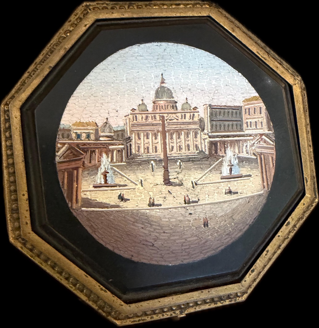Description  Boîte à bijoux, Rome, fin du XIXe siècle, vers 1850/60  De forme hexagonale, en mé-photo-3