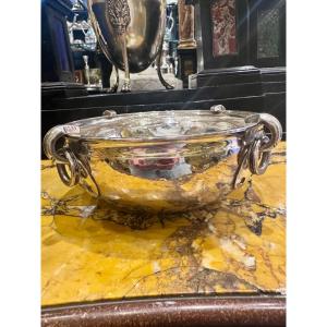 A Beautiful, Rare, And Significant Silver Bowl, Finely Hand-hammered,  Titol