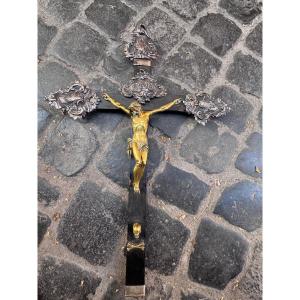 Antique Silver Crucifix Hallmarked 