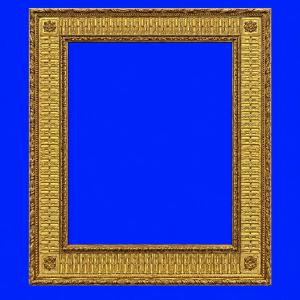 A Rare, Splendid Antique Frame From Early 18th-century Rome, Majestically Hand-carved In 5 Orders Of