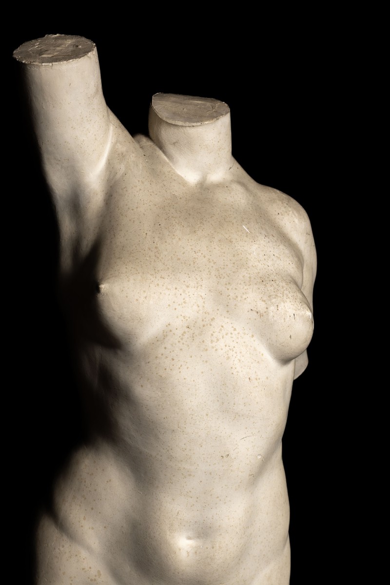 Female Nude Figure (academic Study) - Signed Ceragioli-photo-2