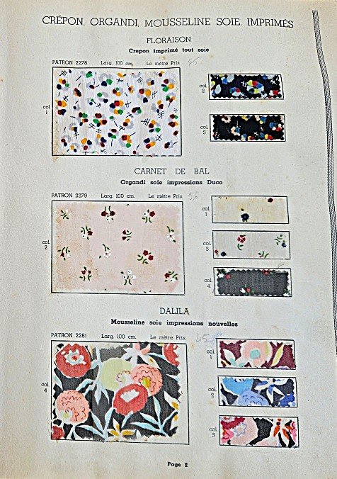 Fabric Sample Book / Crepatte, Srauss & Sons, 1939-photo-3